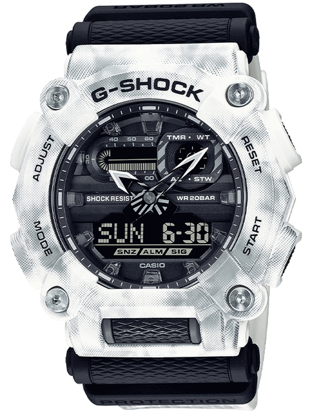 G-Shock GA900GC-7A Grunge Snow Camouflage Heavy Duty Frost
