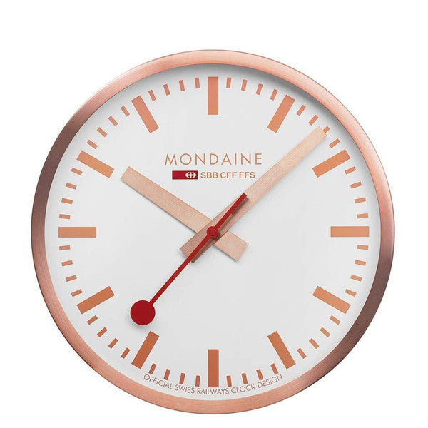 Mondaine A990.CLOCK.18SBK 25cm Copper Kitchen Clock