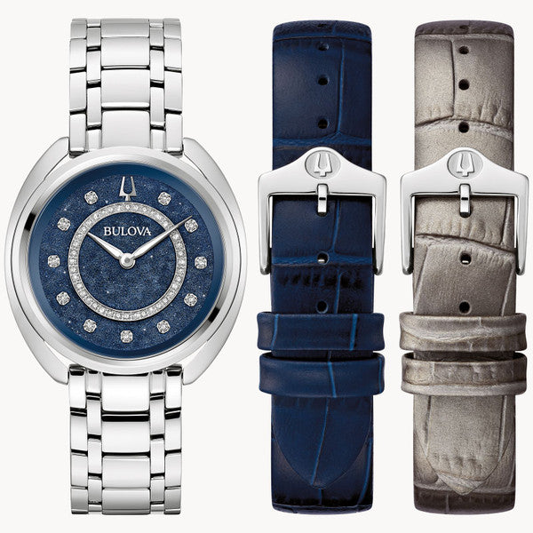 Bulova 96X160 Duality Ladies Classic Blue Diamonds – Arizona Fine Time