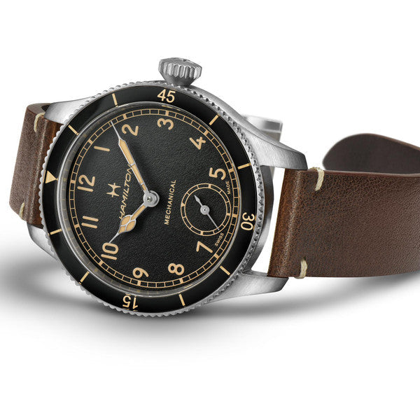 Hamilton H76719530 Khaki Aviation Pilot Pioneer Mechanical Small