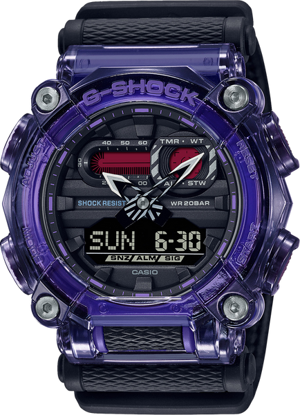 G-Shock GA900TS-6A Heavy Duty Limited Edition Purple Translucent