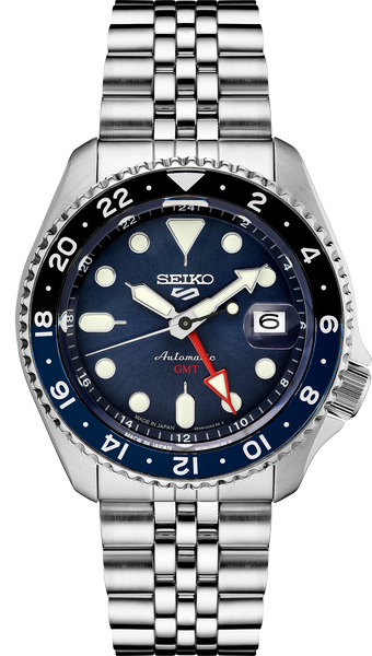 Seiko 5 Sports SSK003 GMT Series Automatic Blue Dial // Pre-Owned