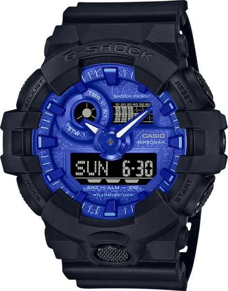 G-Shock GA700BP-1A Blue Paisley Bandana Street Fashion