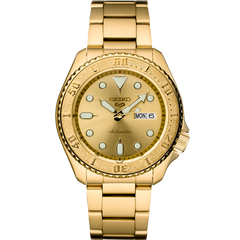 Seiko 5 Sports SRPE74 Gold Tone Sports Watch