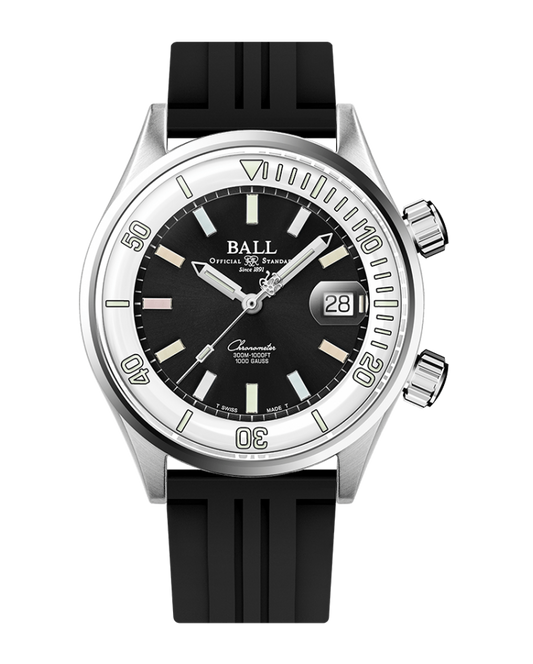 Ball DM2280A-P5C-BKWHR Engineer Master II Diver Chronometer Black Dial