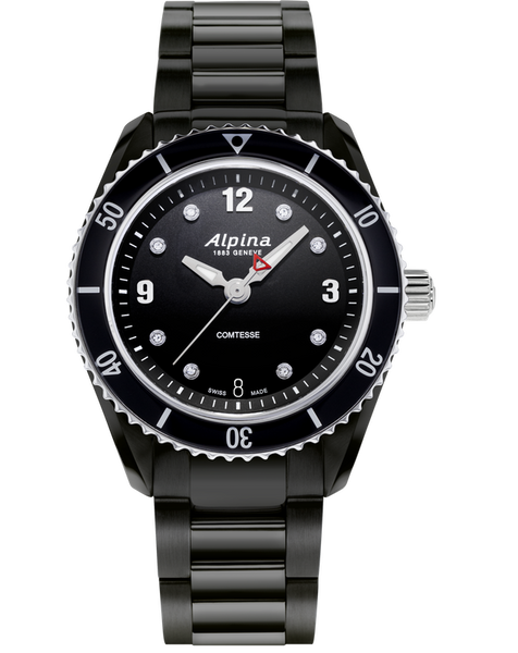 Alpina AL-240BD3FBC6B Alpiner Comtesse Sport Quartz Black Bracelet