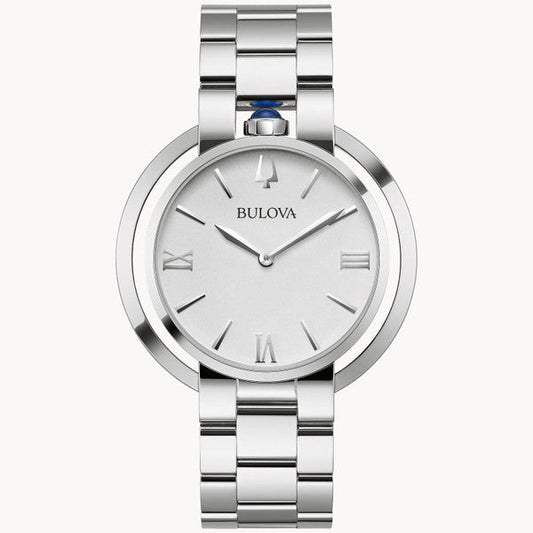 Bulova 96L306 Rubaiyat White Dial Silver 40mm Ladies