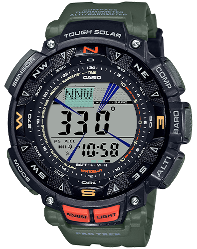 Casio G-Shock PRG240-3 Pro-Trek Tough Solar Triple Sensor