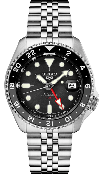 Seiko 5 Sports SSK001 GMT Series Automatic Black Dial // Pre-Owned
