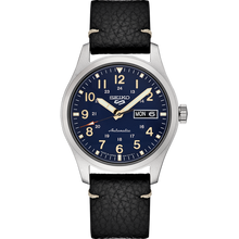 Seiko 5 Sports SRPG39 Automatic Watch Blue Dial Leather