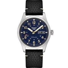 Seiko 5 Sports SRPG39 Automatic Watch Blue Dial Leather