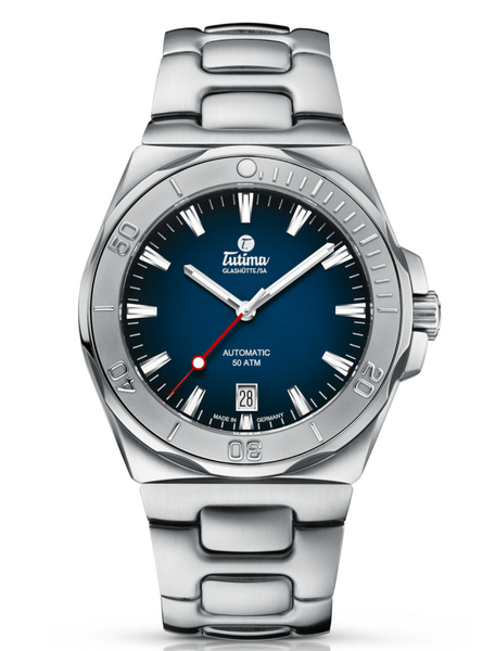 Tutima 6156-04 M2 Seven Seas S Blue Degrade Stainless Steel