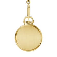 Bulova 97A178 Sutton Gold-Tone Pocket Watch Skeleton Automatic