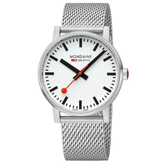 Mondaine MSE.43110.SJ EVO2 43mm Stainless Steel Watch