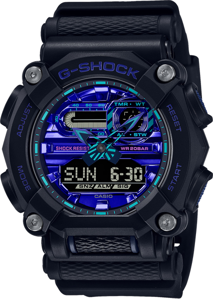 G-Shock GA900VB-1A Virtual Reality Heavy Duty Blue Violet