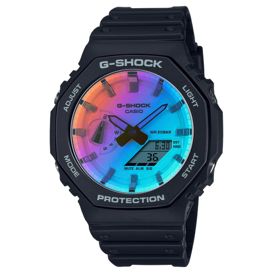 G-Shock GA2100SR-1A Casioak Brilliant Iridescent Color Black