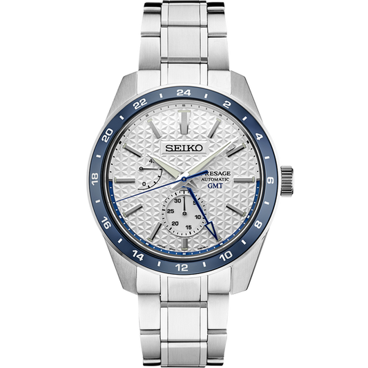 Seiko Presage SPB223 Limited Edition Sharp Edge GMT Wave of Seiko Blue