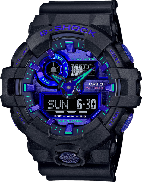 G-Shock GA700VB-1A Virtual Reality Blue Violet Ana-Digi