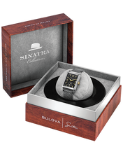 Bulova 98A261 Frank Sinatra My Way Quartz Black Textured Dial