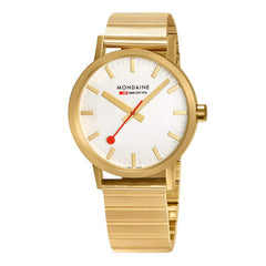 Mondaine A660.30360.16SBM Classic 40mm Gold Tone Stainless Steel Watch