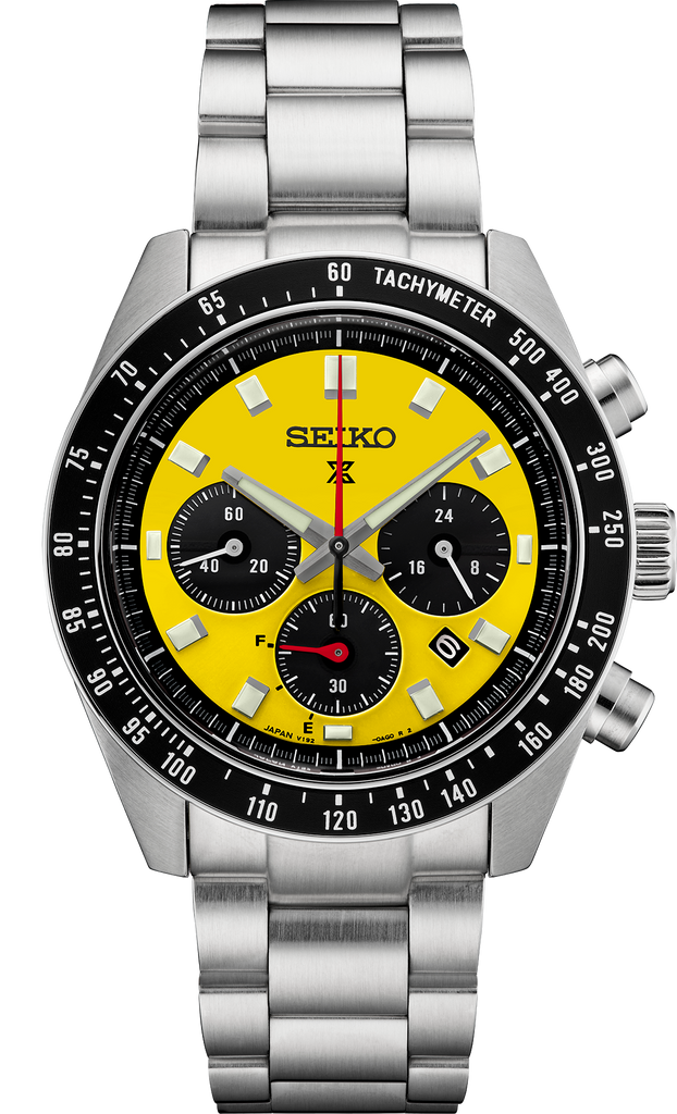 Seiko Prospex SSC929 Speedtimer Solar Chronograph Yellow Dial