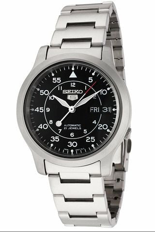 Seiko 5 Sports SNK809 Black Dial Automatic Metal Bracelet // Pre-Owned