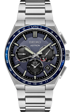 Seiko Astron SSH109 GPS Solar Dual Time Titanium Blue Dial