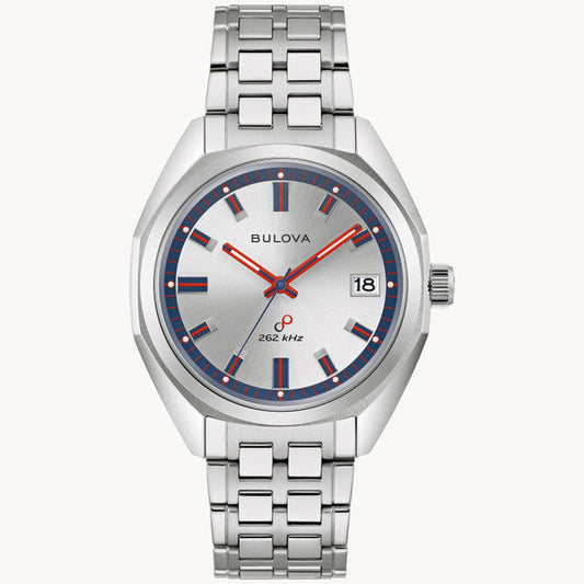Bulova 96K112 Jet Star 262kHz Precisionist Limited Edition Silver Dial