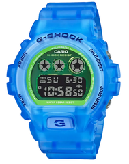 Casio G-Shock DW6900LS-2 Semi-Transparent Fluorescent 3-Eye Digital Watch