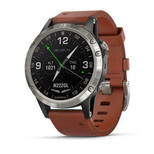 Garmin D2 Delta S Aviator Watch with Brown Leather Band