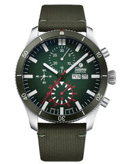 Tutima Glashutte 6406-03 Grand Flieger Airport Chronograph Green Nylon