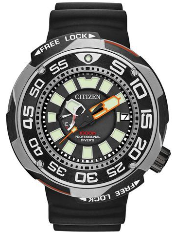 Citizen Rofessional diver Black Super Titanium  BN7020-17E