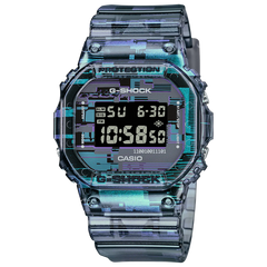 G-Shock DW5600NN-1A Square Digital Glitch Blazing Iridescent