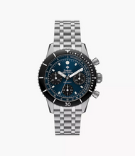 Zodiac ZO3605 Sea-Chron Automatic Stainless Chronograph Blue Black