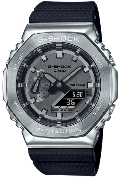G-Shock GM2100-1A Metal Clad Casioak Silver