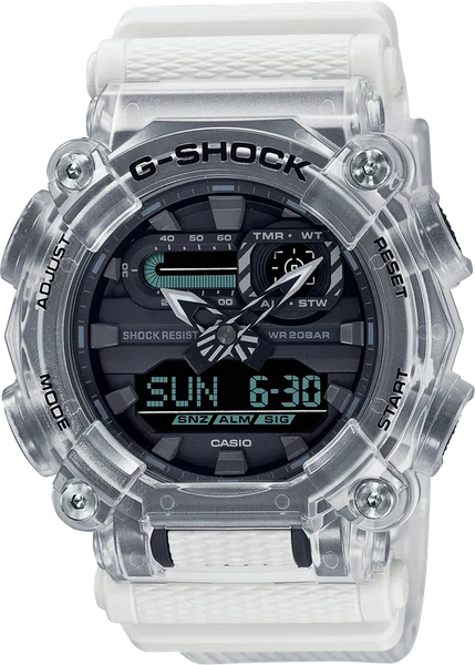 G-Shock GA900SKL-7A Heavy Duty Vibrant Surge Transparent White