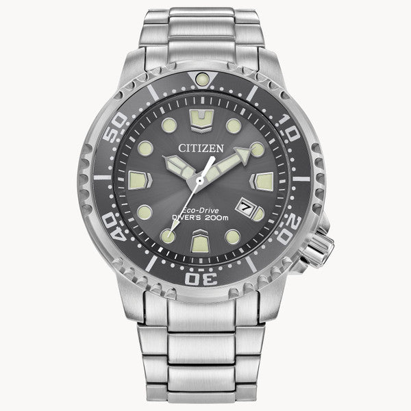Citizen BN0167-50H Promaster Dive Grey Dial Stainless Eco-Drive