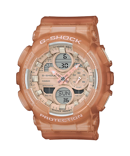 G-Shock GMAS140NC-5A1 Frosted Translucent Brown