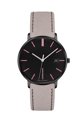 Junghans 47/4256.00 FORM Damen Pink Accent Black Dial Quartz