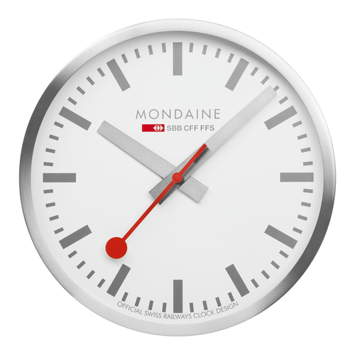 Mondaine A995.CLOCK.17SBV 40cm Silver Kitchen Clock – Arizona Fine