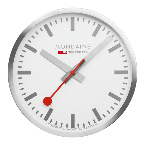 Mondaine A995.CLOCK.17SBV 40cm Silver Kitchen Clock