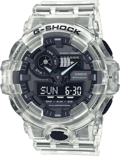 Casio G-Shock GA700SKE-7A Transparent Pack Skeleton