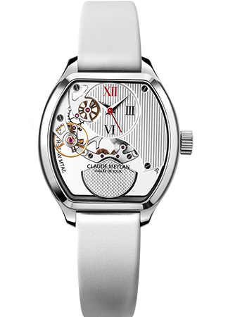 Claude Meylan 6080-C Tortue Lady Automatic Skeleton White