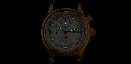 Ball CM1032D-GO-L1J-WH Trainmaster Doctor's Chronograph