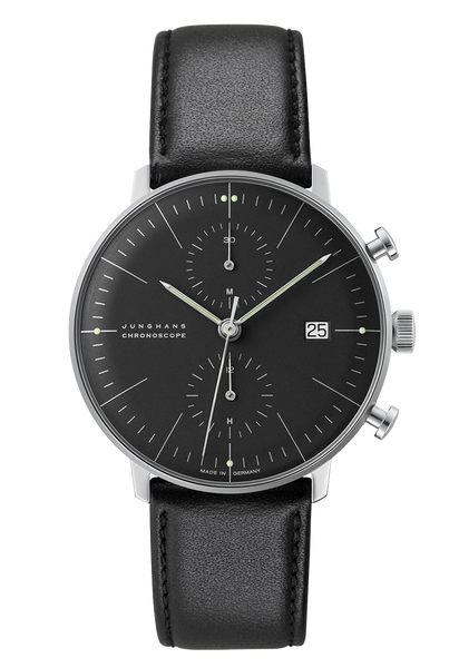 Junghans 27/4601.02 Max Bill Chronoscope Black Dial
