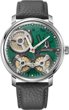 Accutron 2ES6A005 Electrostatic Spaceview 2020 Charcoal Calf