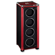 Juvo Luxury TA89861 M4 Quad Watch Winder Red Trim