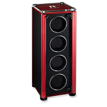 Juvo Luxury TA89861 M4 Quad Watch Winder Red Trim