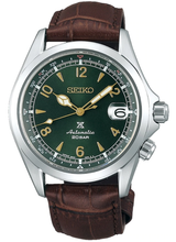 Seiko Prospex SPB121 Alpinist Green Dial Brown Strap