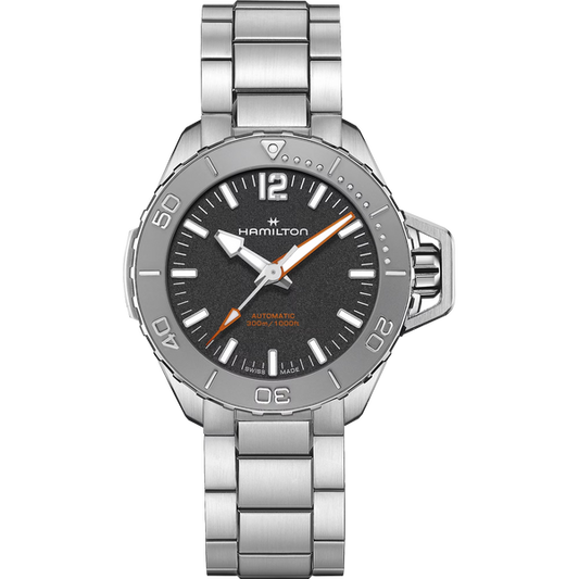 Hamilton H77485130 Khaki Navy Frogman Automatic Black Dial 41mm